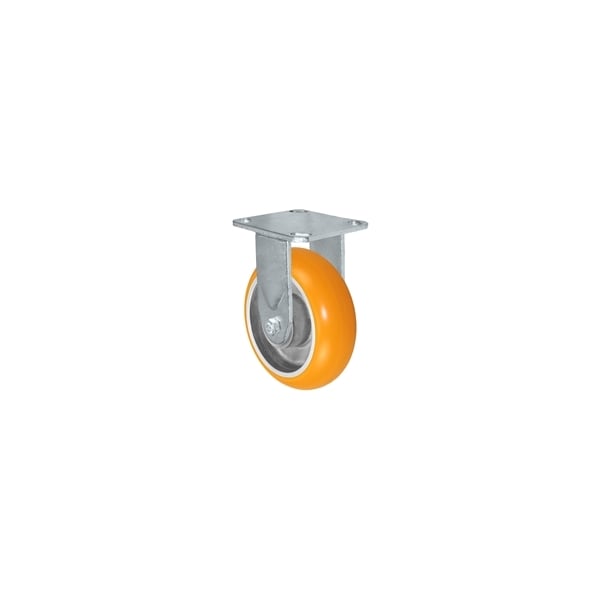 6"x2" Sirius HD Donut Polyurethane on Aluminum Wheel, Rigid Casters